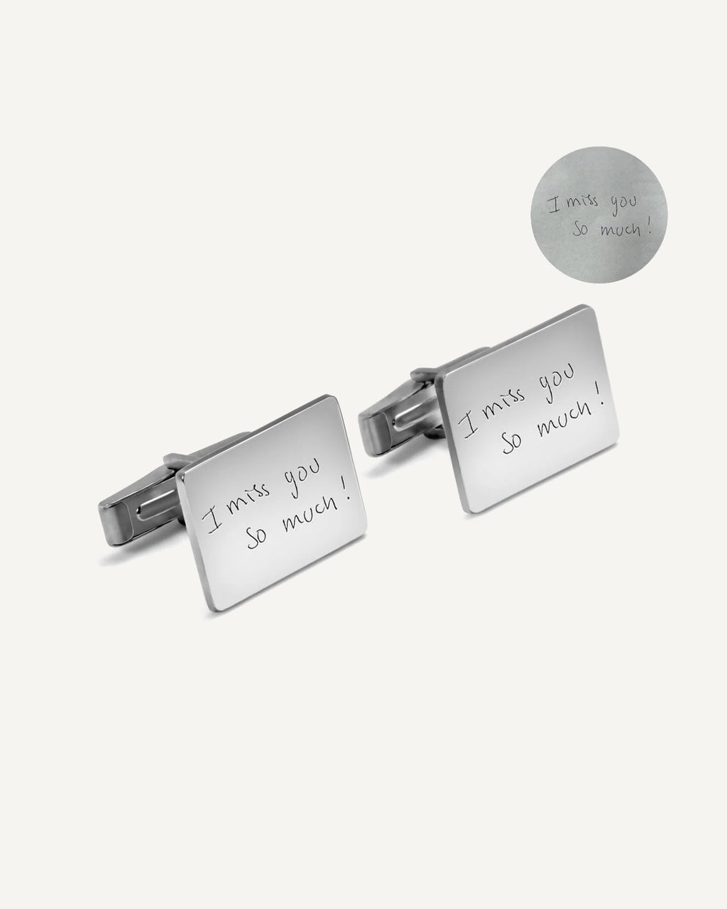 Personalized Handwriting Men's Cufflinks