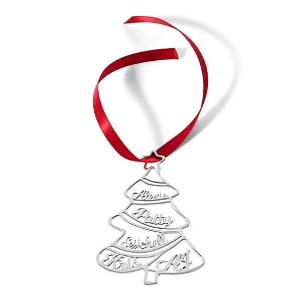 Personalized Christmas Tree Ornament with up to 10 Names