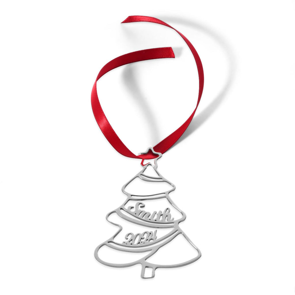 Personalized Christmas Tree Ornament with up to 10 Names