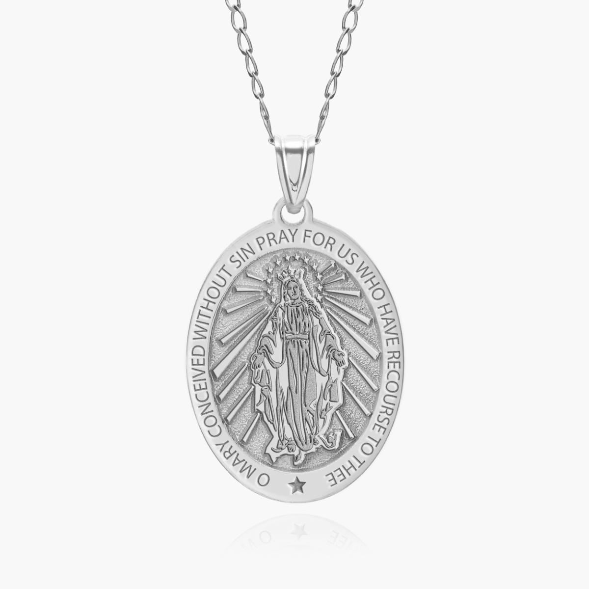 Miraculous Medal "EXCLUSIVE" Oval Pendant