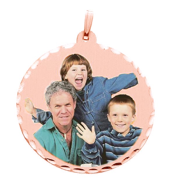 38 mm Large Round Photo Pendant