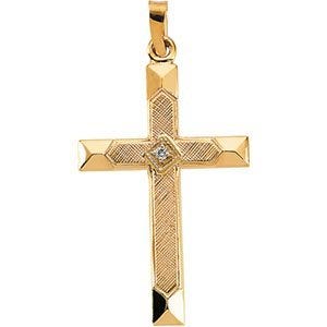 CROSS PENDANT W/DIAMOND, s.R16145