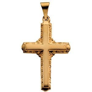 14K Yellow Gold CROSS PENDANT