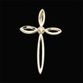 CROSS PENDANT W/DIAMOND, s.R41007D