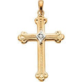 Cross Pendant W/Diamond