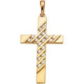 Cross Pendant W/Diamond