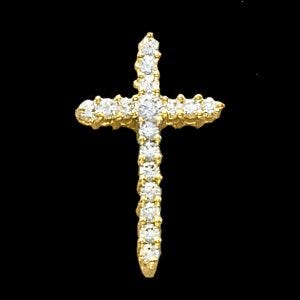 CROSS PENDANT W/DIAMOND, s.R80066D