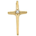 Cross Pendant W/Diamond