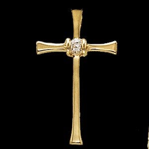 CROSS PENDANT W/RUBY, s.R80069R