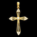 CROSS PENDANT W/DIAMOND , s.R80074S