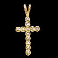 CROSS PENDANT W/DIAMOND, s.R8043D