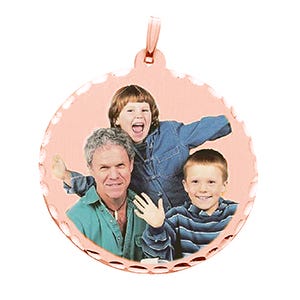 38 mm Large Round Photo Pendant