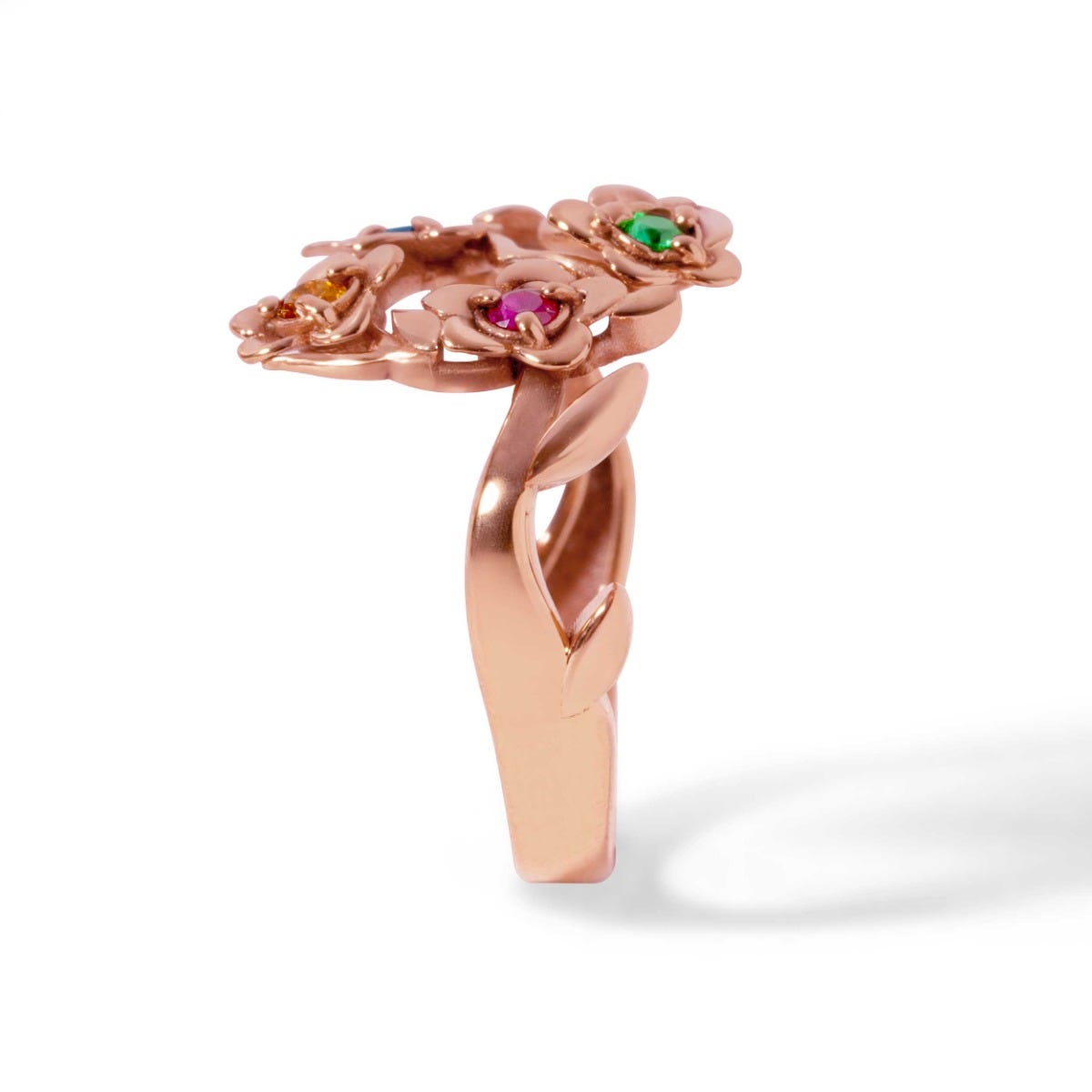 Flower Birthstone Ring