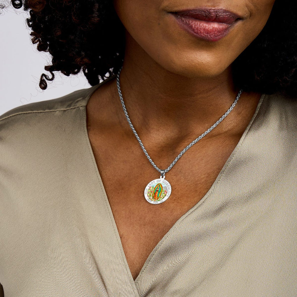 Our Lady of Guadalupe Religious Medal  "Color EXCLUSIVE"