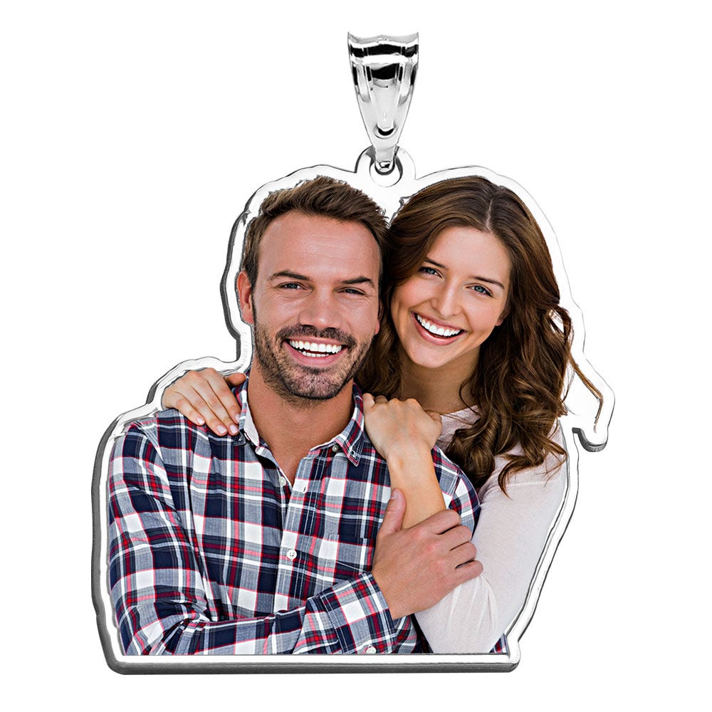 Photo Outline Pendant or Charm