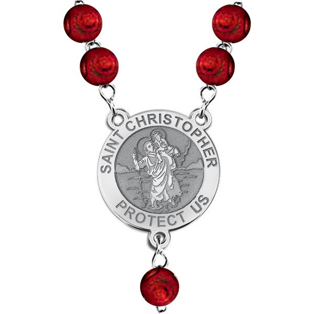 Saint Christopher Rosary Beads "EXCLUSIVE"