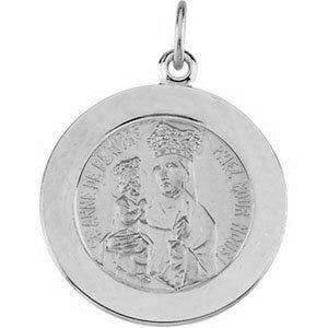 14K Gold Saint Anne de Beau Pre Religious Medal