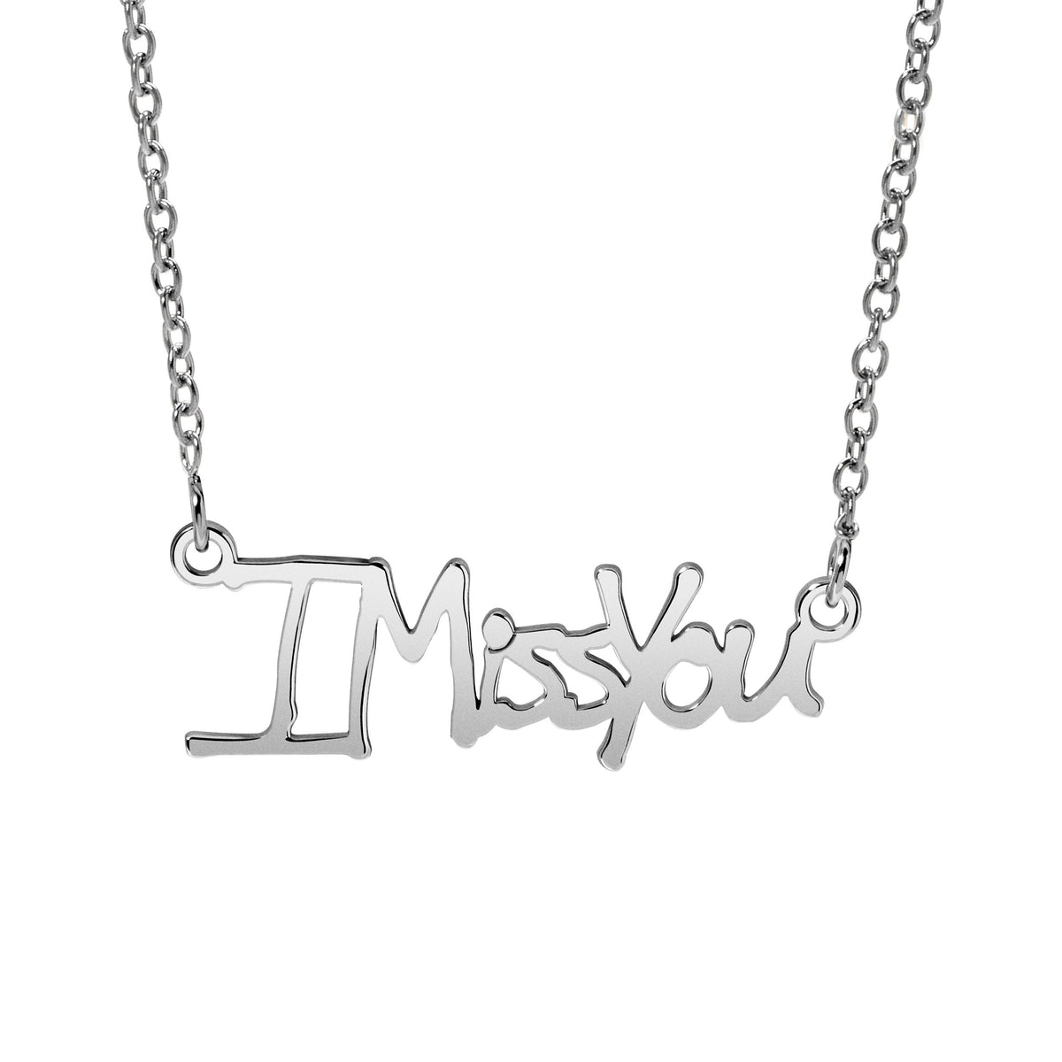Personalized Sterling Silver Handwriting Necklace