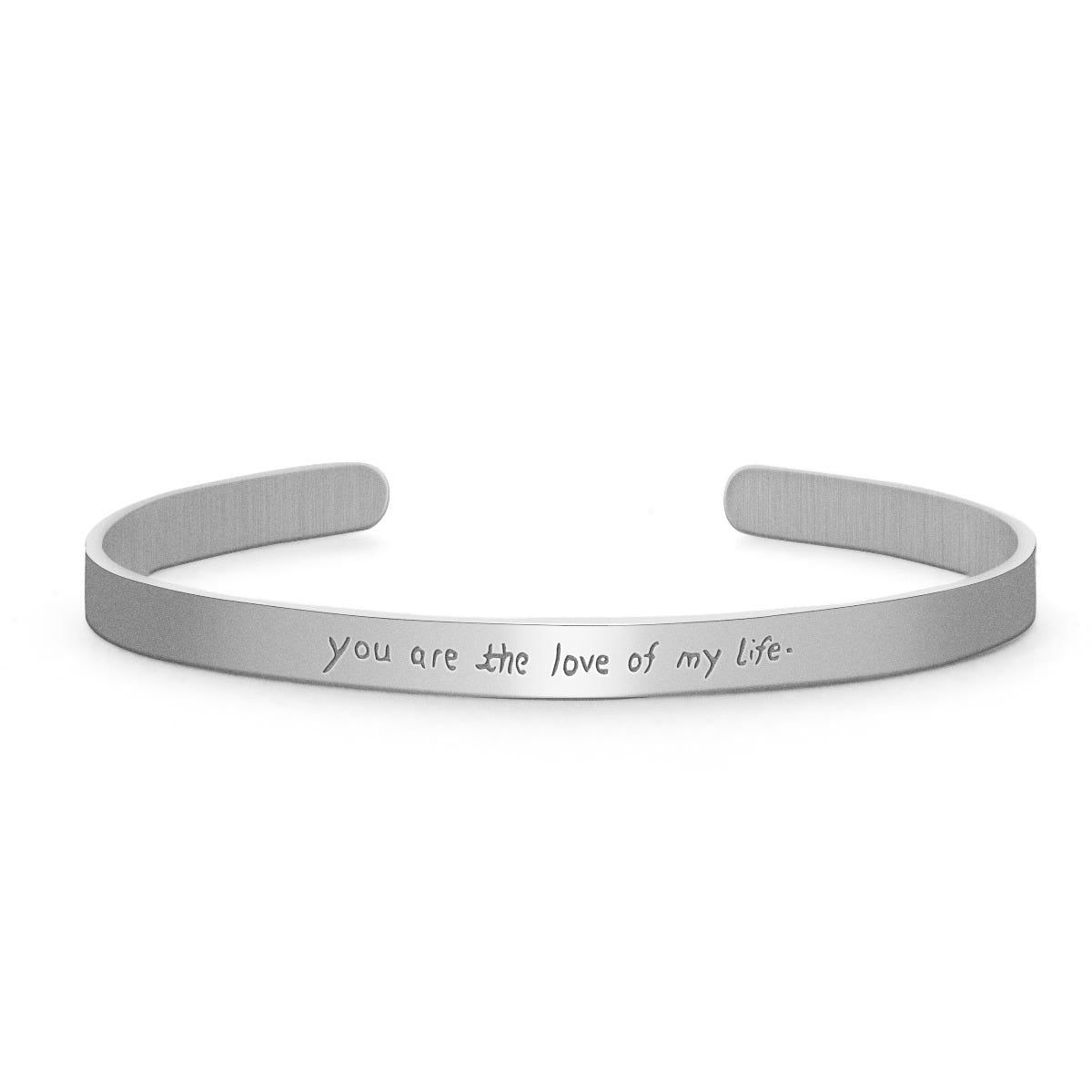 Handwriting Bangle Bracelet