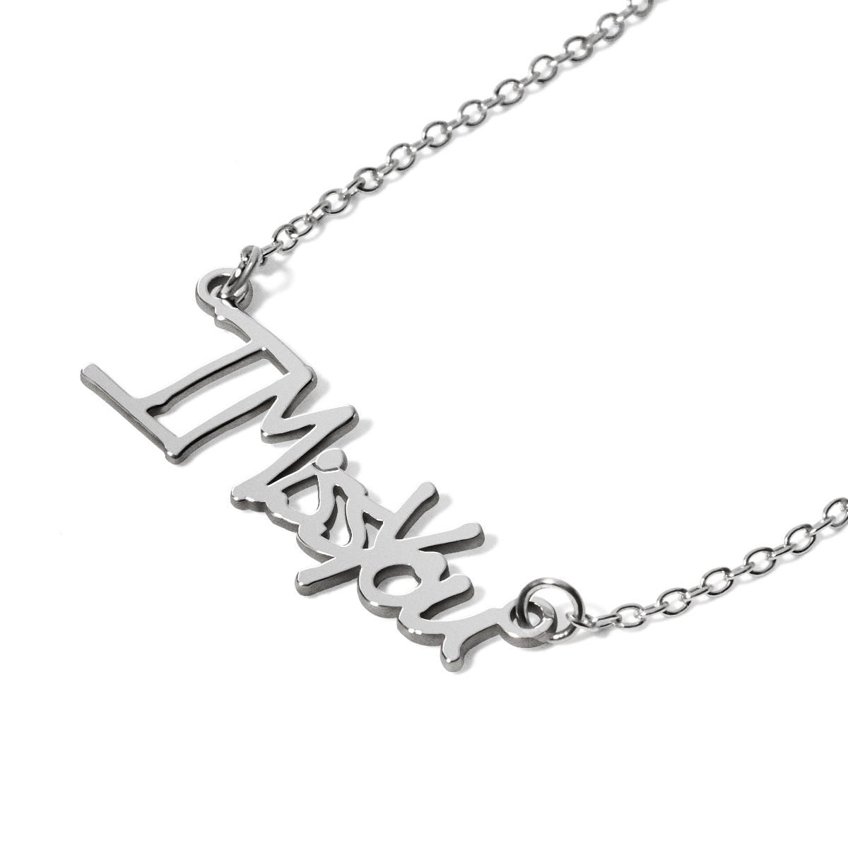 Personalized Sterling Silver Handwriting Necklace