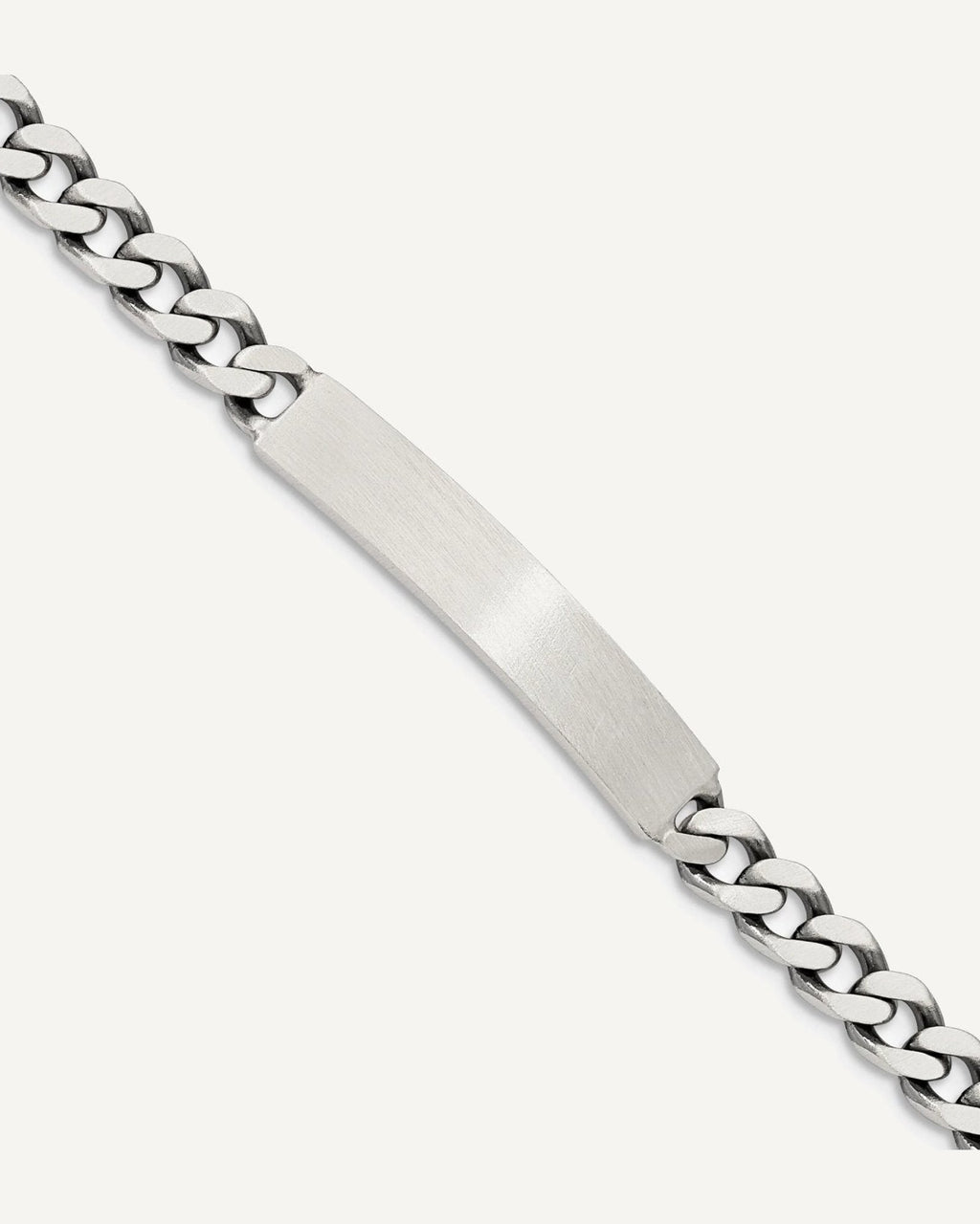 Custom Engraved Sterling Silver Women's Curb Link ID Bracelet