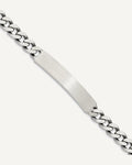 Custom Engraved Sterling Silver Women's Curb Link ID Bracelet