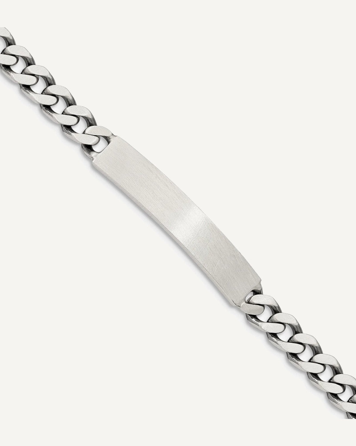 Custom Engraved Sterling Silver Women's Curb Link ID Bracelet