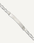 Custom Engraved Sterling Silver Women's Anchor Link ID Bracelet