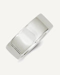 Sterling Silver 8mm Flat Comfort-Fit Wedding Band