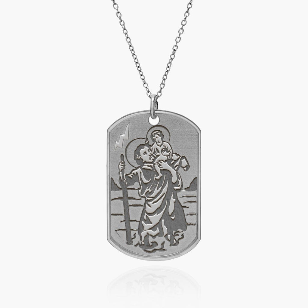 Saint Christopher Dog tag Religious Medal "EXCLUSIVE"