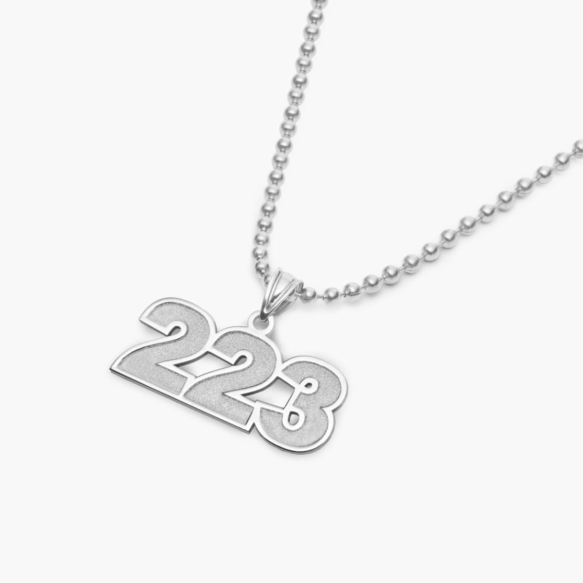 Number Charm or  Pendant with 3 Digits