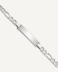 Custom Engraved Sterling Silver Children's Figaro Link ID Bracelet
