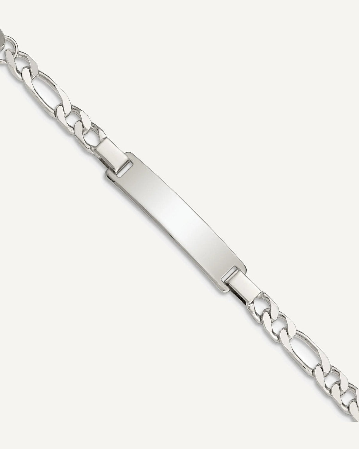 Custom Engraved Sterling Silver Children's Figaro Link ID Bracelet
