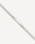 Custom Engraved Sterling Silver Women's Curb Link ID Bracelet