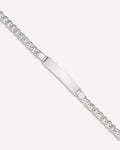 Custom Engraved Sterling Silver Women's Curb Link ID Bracelet