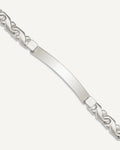 Custom Engraved Sterling Silver Women's Twisted Anchor ID Bracelet