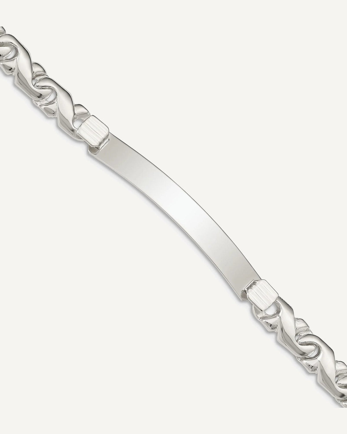 Custom Engraved Sterling Silver Women's Twisted Anchor ID Bracelet