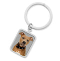 Photo Engraved Rectangle Keychain