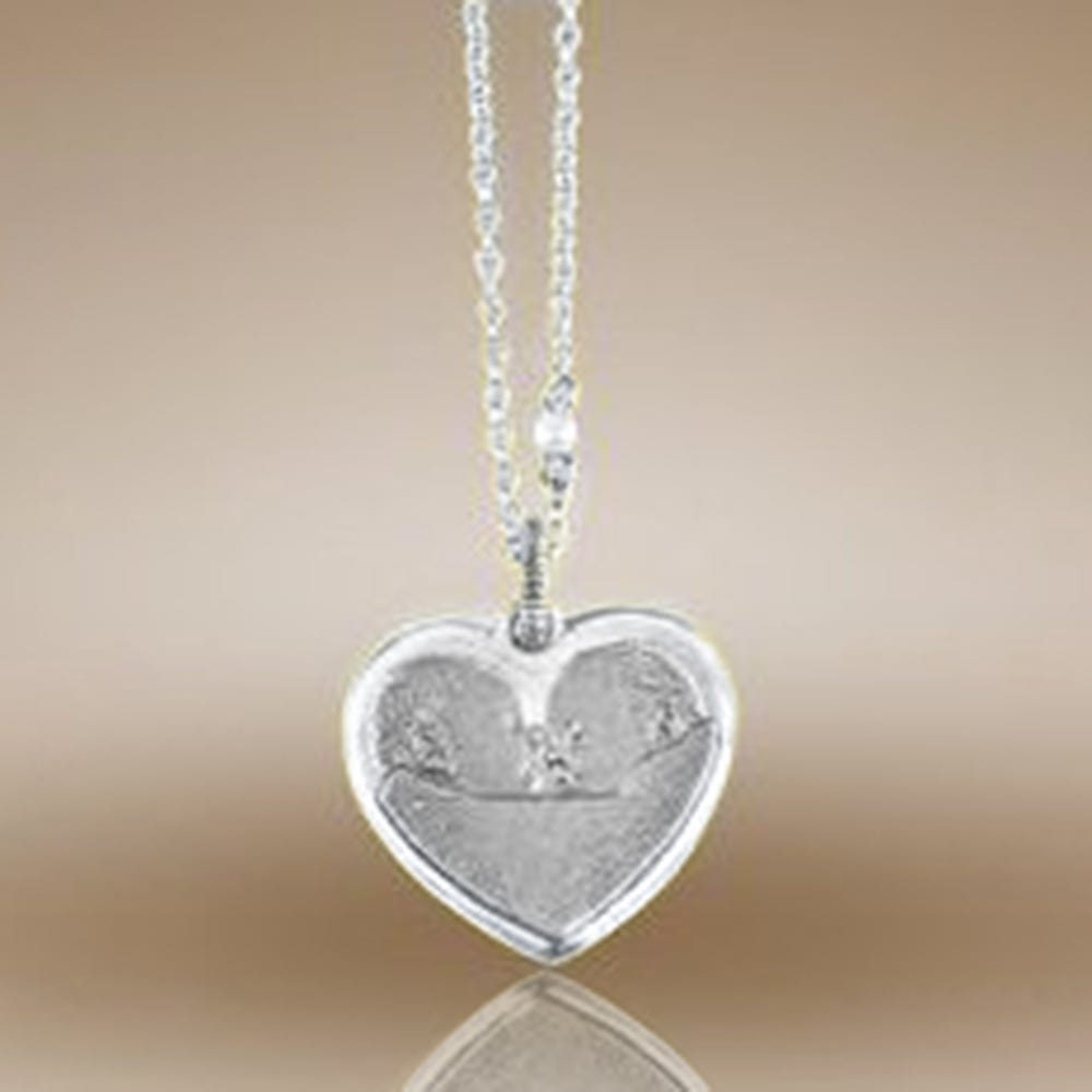 Heart Shaped Pendant w/ Plain Back