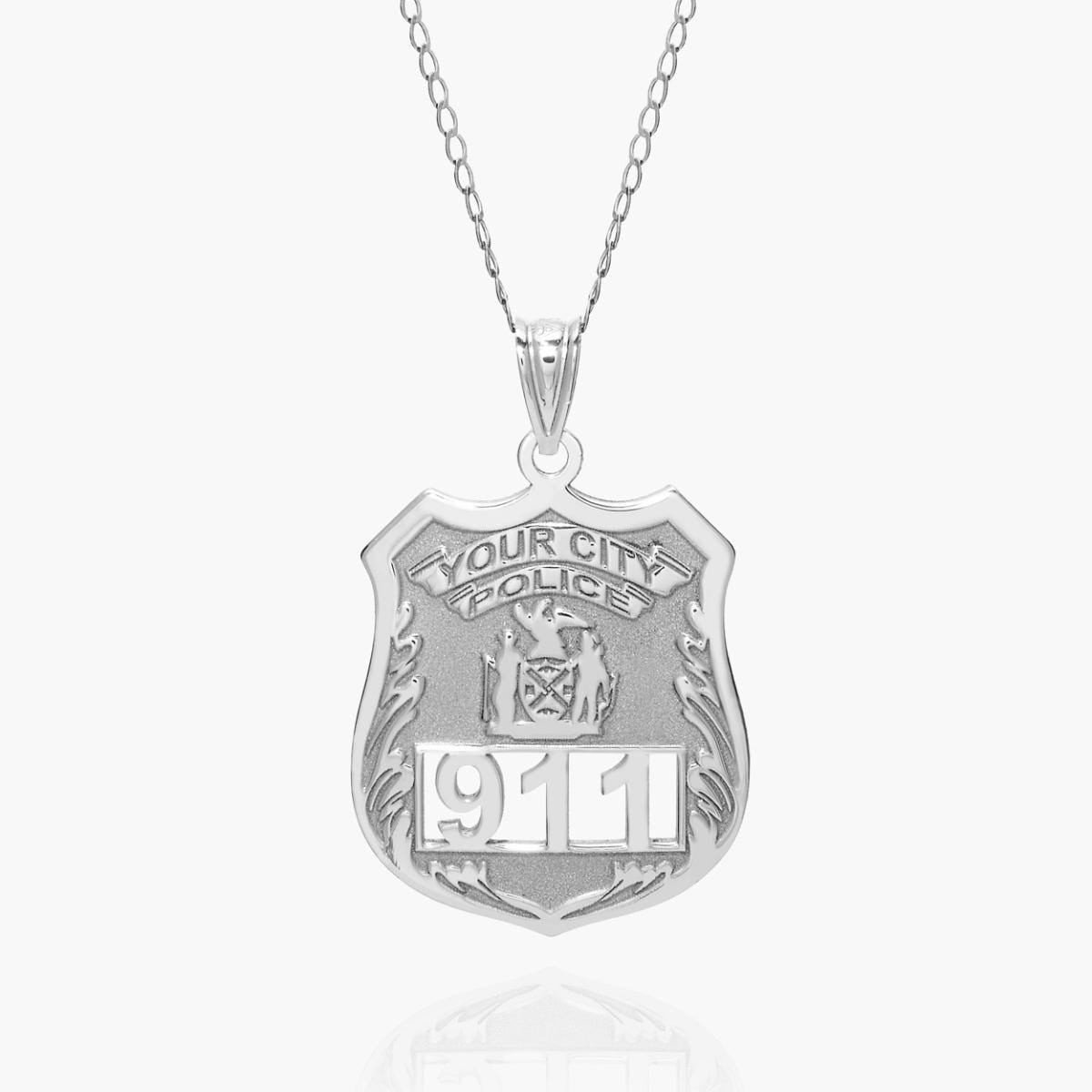 Personalized Police Badge with Your Number & Department
