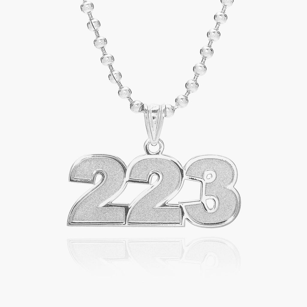 Number Charm or  Pendant with 3 Digits