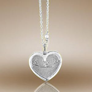 Heart Shaped Pendant w/ Plain Back
