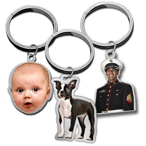 Photo Engraved Outlined Key Chain