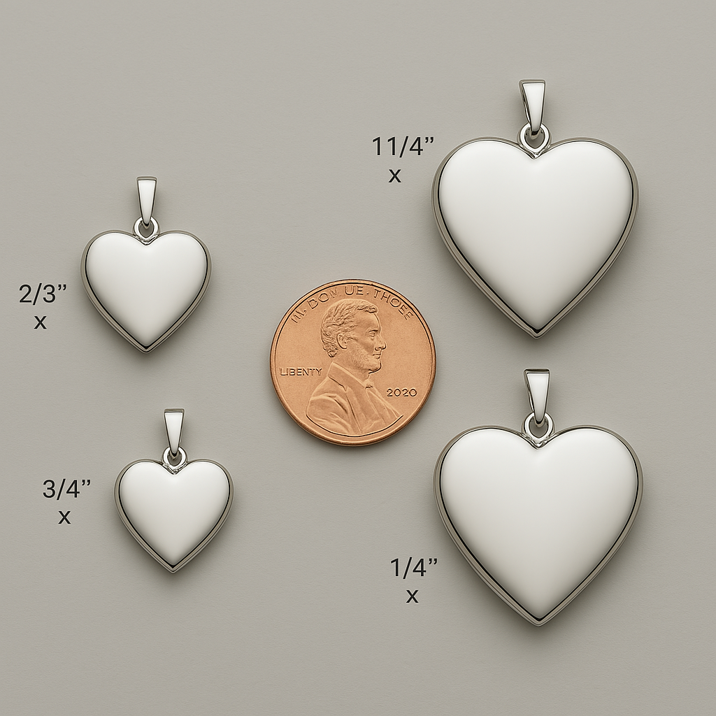 Size chart for the selected size