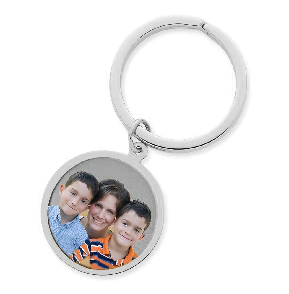 Photo Engraved Round Key Chain