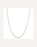 Solid 14k Rose Gold 1.4mm Singapore Chain