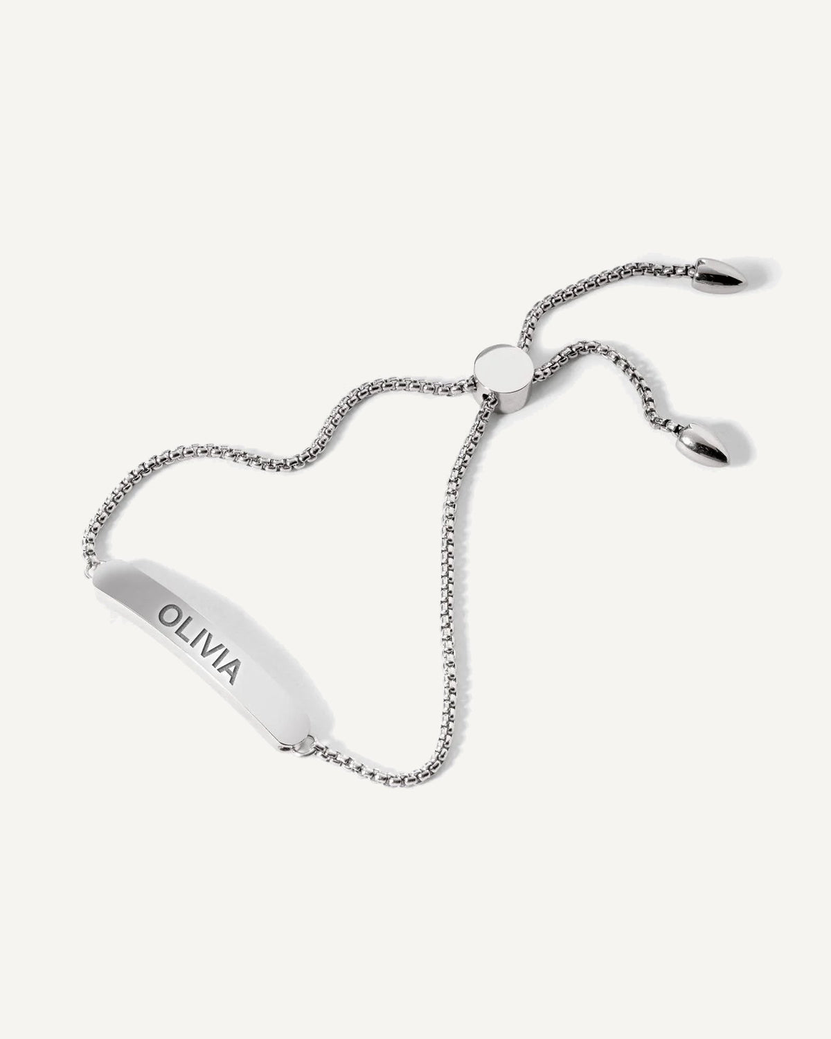 Custom Engraved Sterling Silver Curb Link ID Bracelet