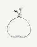 Custom Engraved Sterling Silver Curb Link ID Bracelet