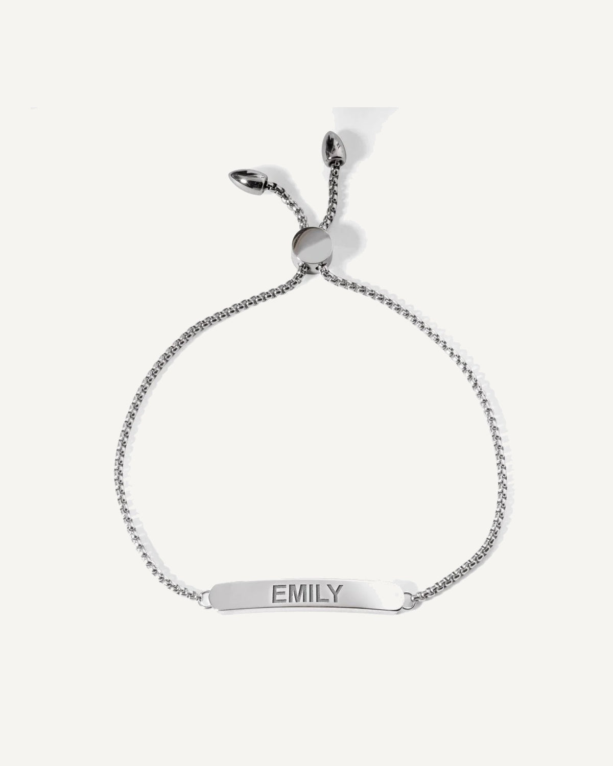 Custom Engraved Sterling Silver Curb Link ID Bracelet