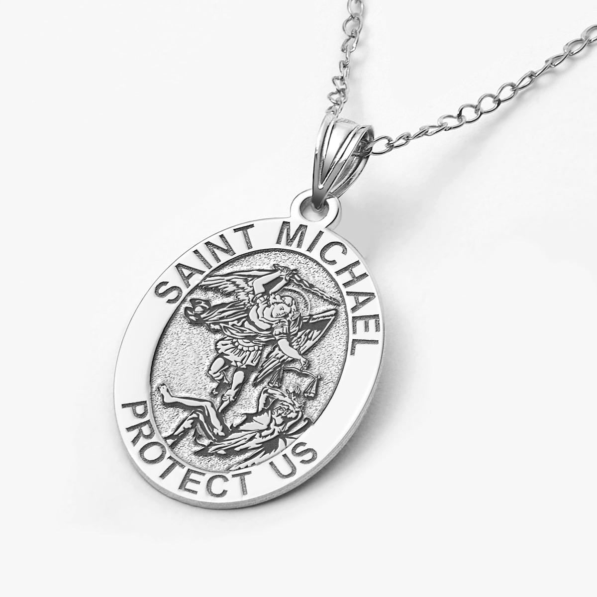 Oval Saint Michael Religious Medal